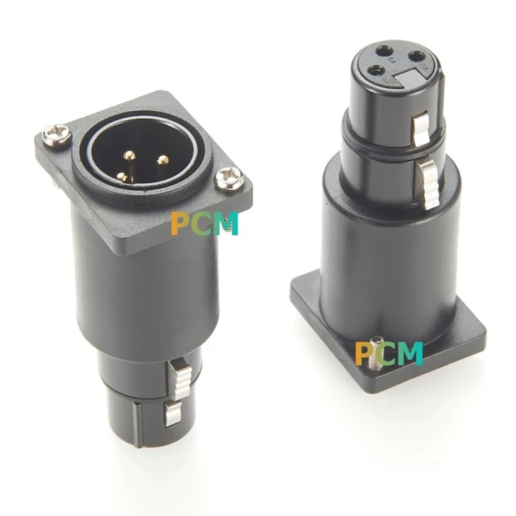 3Pin XLR Male to Female Panel Mount Adapter best