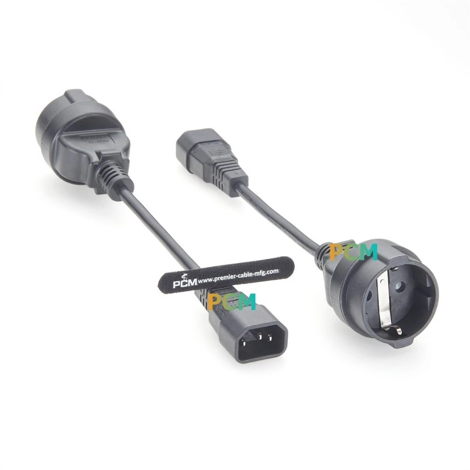 IEC320 C14 To Europe Schuko Socket Adapter Cable best