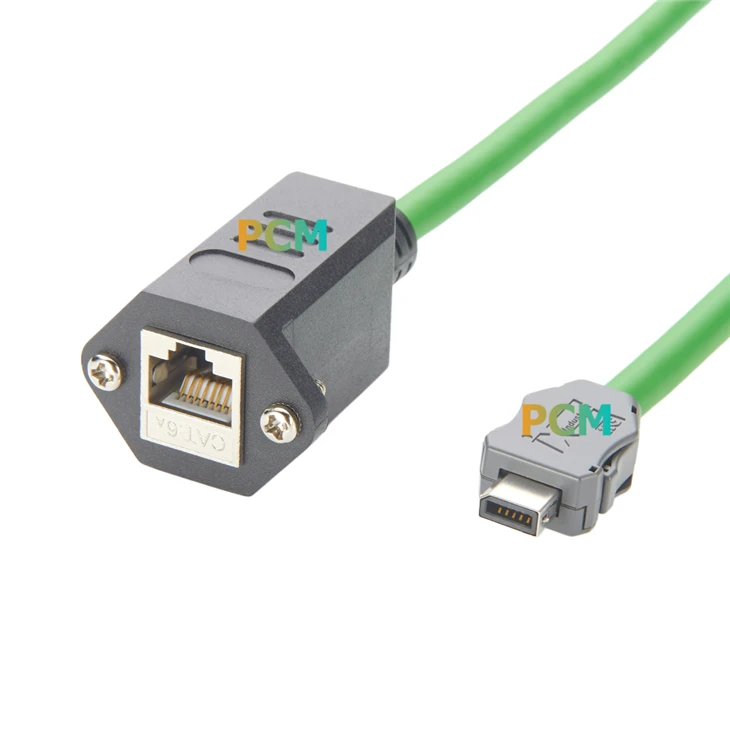 IX Industrial B Key To RJ45 Panel Mount Cable