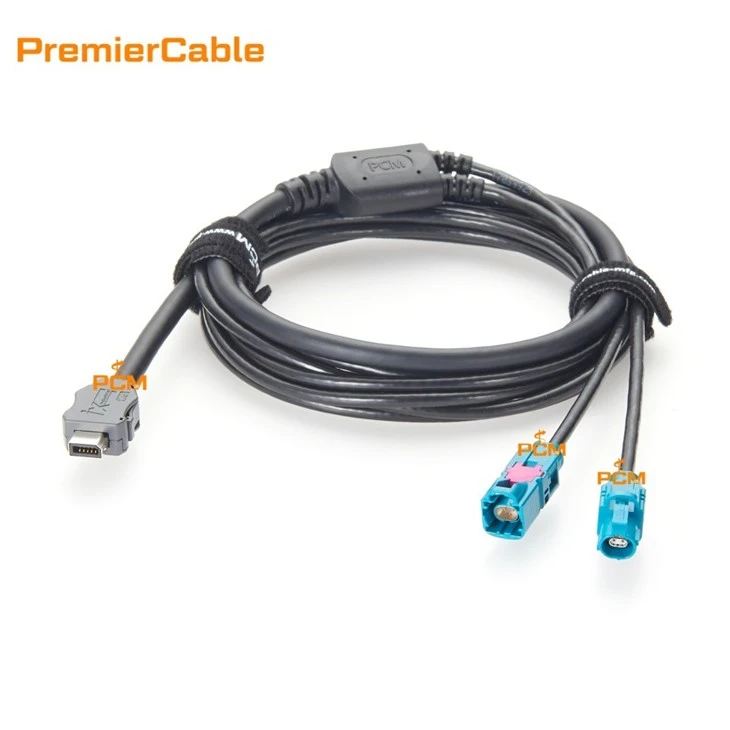 PCM-HD-0204 Industrial IX Plug to Dual H-MTD Male + Female Automotive Ethernet Cable