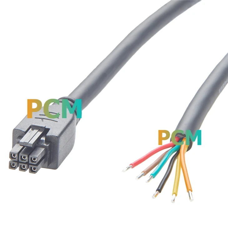 Molex 2147561061 Micro-Fit 3.0 6-Pin To Open End Cable Assembly