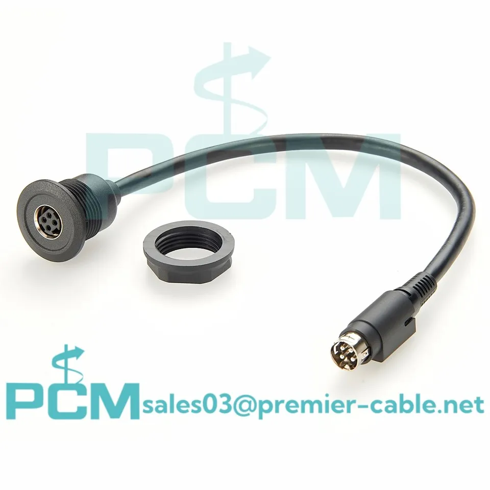 Montáž na panel 4-polohová zásuvka kruhového konektora napájania