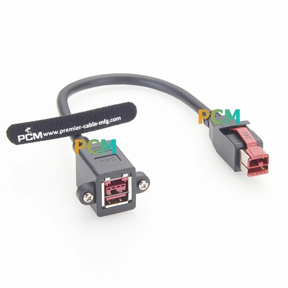 Powered USB Panel Mount 24V Cable best