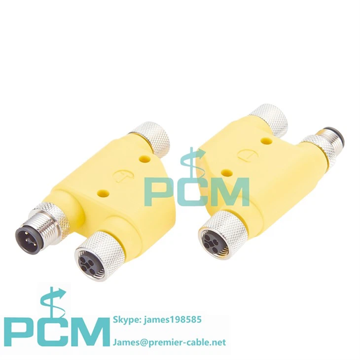 Premier Cable M12 Series T Coded M12 Connector