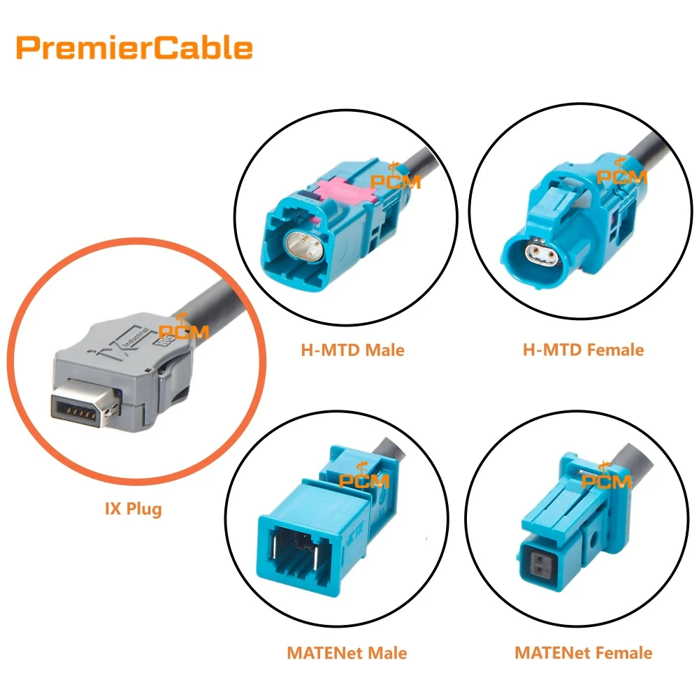Automotive Ethernet Y Splitter Cable with H-MTD MateNet Connector Automotive Ethernet Y Splitter Cable with H-MTD MateNet Connector