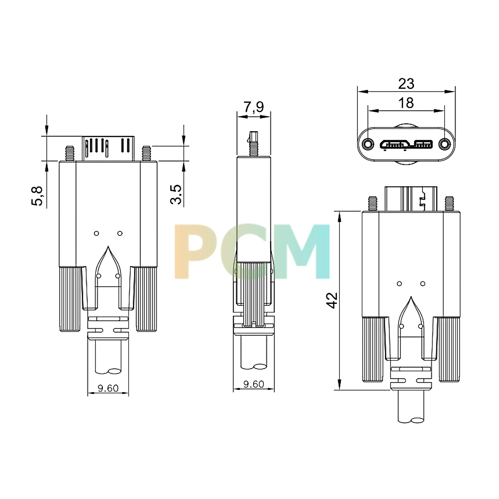 Micro-USB 7m 10m Size Micro-USB 7m 10m Size
