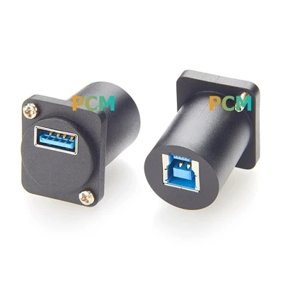D-Shape USB 3. 0 kŕmte prostredníctvom adaptéra USB-A do USB-B