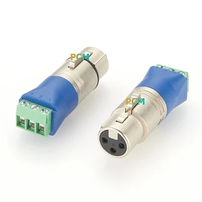 DMX XLR 3P na adaptér blokového bloku