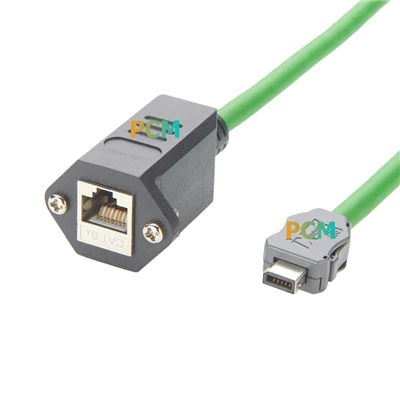 IX Industrial B Kľúč k RJ45 Panel Mount Cat6a Ethernet kábel