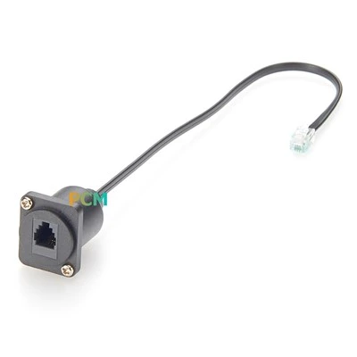 D Modulárna RJ9 RJ11 RJ11 prírubový kábel