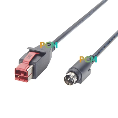 Napájaný kábel USB To Hosiden 3 Pin 24V