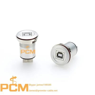 USB B na USB montážny adaptér panela spojača